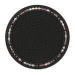 5 PCS Tappetino antiscivolo per auto universale a nido d'ape con diamante a nido d'ape per auto (diamante nero viola)