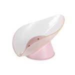 Scatola per sapone di scarico WC 4 pezzi senza mensola perforata (rosa chiaro)