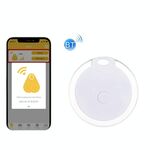 2 PCS HYC-05 Dispositivo anti-smarrimento Bluetooth rotondo Chiave del telefono cellulare Allarme bidirezionale per la ricerca di oggetti (bianco)