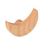 Gancio da parete in legno Gancio appendiabiti appiccicoso per portico (Luna)