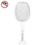 Zanzara elettrica zanzara zanzare killer Due-in-one USB ricaricabile per uso domestico zanzara zanzara, colore: LEDX6 Grigio (ricarica di base)