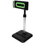 Supporto per telefono cellulare per tablet da tavolo con regolazione telescopica live frame, specifica: piastra piatta K05 (nero verde)