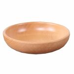 Piatto di frutta rotondo Insalatiera Piatto di frutta secca in legno spesso Piatto di sushi di frutta, specifica: 30 cm