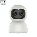 YT48 HD Wireless Indoor Network Shaking Head Binocular Camera, Support Motion Detection & Infrared Night Vision & Micro SD Card, US Plug