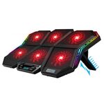 CoolCold RGB Notebook Radiator Sei Ventola regolabile per laptop Base di raffreddamento 5V Touch 12 Versione Symphony