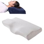 Farfalla Shape Memory Foam Snorking Pillow Cuscino Slow Repound Assistenza sanitaria Cuscino cervicale, Dimensioni: 50x30x10x6cm (grigio diamante)