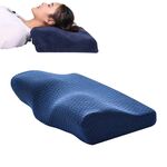 Butterfly Shape Memory Foam Snorking Pillow Cuscino Slow Repound Assistenza sanitaria Cuscino cervicale, Dimensioni: 50x30x10x6cm (molecola dell'acqua)