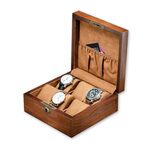 6 slot welw watch box stoccaggio scatola di stoccaggio scatola di visualizzazione con serratura (quadrato)