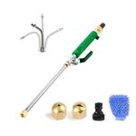 Garden Lawn Irrigation High Pressure Hose Ugello spray Ugello Autolavaggio Autolavaggio Set di strumenti di pulizia (verde)