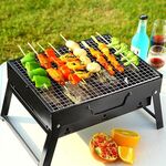 Barbecue in ferro battuto Barbecue pieghevole addensato 36x28.5x7cm