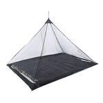 Tenda in rete poliestere Tenda da campeggio per esterni singola prospettiva anti-zanzara (nero)