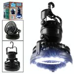 18 LED 78LM Lampada da campeggio portatile Lampada da campeggio Dual Scopo Fan & Light