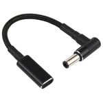 PD 100W 18.5-20V 6.0 x 0.6mm gomito al gomito a USB-C / tipo-c cavo treccia in nylon in nylon