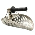 Pala da panning in oro in acciaio inox