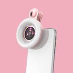 Telefono cellulare Macro Lens Beauty Trucco Selfie Light (rosa)