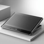 NUOXI Q5 Notebook Radiatore Base Computer Placca in lega di alluminio Placket in lega di alluminio (nero)