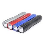 5 Pz Mini LED Forte Light Torcia Light Light Famiglia Alluminio Alloga di alluminio Portachiavi Torcia elettrica Casuale Consegna colore (confezione regalo con corda di coda)