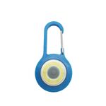 3 Pz Mini moschettone Cob Torcia elettrica portachiavi portatile portatile da esterno notturno luce di pesca leggera casuale consegna colore (blu)