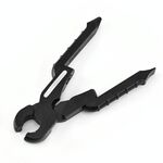 9 IN1 Pinze pieghevoli in acciaio inox multifunzione in acciaio inox EDC Strumenti esterni, Specifiche: Pinze nere