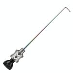 2 PCS CX Dispositivo di disaccoppiamento Ago in acciaio inossidabile Ago Cruciano Pianta Pesca Piscina Piscina (2,5 mm Grigio)