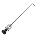 2 PCS CX Dispositivo di disaccoppiamento Ago in acciaio inox Ago Cruciano Pesce Pesce Guardia da pesca (grigio da 4,0 mm)