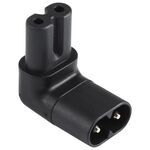 Socket con convertitore dell'adattatore di alimentazione AC a gomito C7 a C8