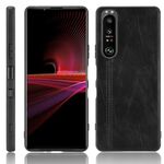 Per Sony Xperia 1 III antiurto antiurto cucito modello di mucca PC + Custodia PU + TPU (nero)