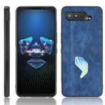Per ASUS ROG TELEFONO TELEFONO 5 Antiurto antiurto Pattern cucito PC PC + Caso PU + TPU (blu)