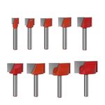 9 IN1 6 Maniglia Bottom Cleaching Knife Lavorazione del legno Schericoltura Fresatura Cutter Utensile per incisione CNC