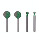 4 pz / set 6 gestisce la coltello da intaglio sferico con la lavorazione del legno Maniglia dritta testa di rettifica