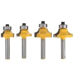 4 pezzi / set 1/4 manico in lega di filit coltello lavorazione del legno taglio bit
