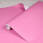 Carta da parati autoadesiva in tinta unita 0,6x3 m PVC addensato con colla Adesivi per asilo per bambini in tinta unita (Rosa rossa Y805)