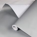 Carta da parati autoadesiva in tinta unita 0,6x3 m PVC addensato con colla Adesivi per asilo per bambini in tinta unita (grigio Y810)