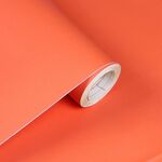 Carta da parati autoadesiva in tinta unita 0,6x3 m PVC addensato con colla Adesivi per asilo per bambini in tinta unita (arancione Y818)