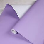 Carta da parati autoadesiva in tinta unita 0,6x3 m PVC addensato con colla Adesivi per asilo per bambini in tinta unita (viola Y809)