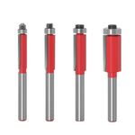 3 pezzi Lavorazione del legno Fresatura per incisione Taglierina della taglierina della taglierina della taglierina della lega, Modello: 1 / 4mm Maniglia 4pcs / set