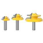 Fresatrice per la lavorazione del legno Taglierina di fresatura a 45 gradi Coltello da giunzione 45 gradi, modello: maniglia da 12 mm 3pcs / set