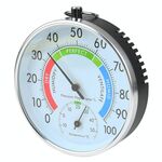 Mini tempometro per l'igrometro da esterno a forma di orologio a forma di clock a forma di orologio con anello appeso (colore)