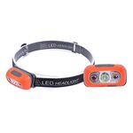 Smart Sensor Outdoor USB faro a LED portatile Forte luce notturna faro in esecuzione, colore: arancione 3W 100LM