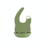Baby Easy Clean Eating Bib Stereo Impermeabile Pocket da riso ultra-leggero (verde)