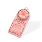 6 PCS multifunzione uovo taglierina utensile da cucina in acciaio inox fantasia cutter uovo (rosa)