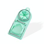 6 pezzi multifunzione uovo taglierina utensile da cucina in acciaio inox flant uovo cutter (verde)