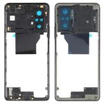 Cornice centrale originale per Xiaomi Redmi Note 10 Pro Max / Redmi Note 10 Pro / Redmi Note 10 Pro (India) M2101K6P M2101K6G M2101K6I (Nero)