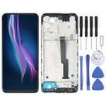 Schermo LCD TFT per Motorola One Fusion+ PAKF0002IN Digitizer Assemblaggio completo con cornice (nero)
