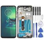 Schermo LCD TFT per Motorola Moto G8 Plus XT2019 XT2019-2 Digitizer Assemblaggio completo con cornice (nero)