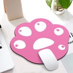 3 Pz XH12 Cats Claw Cute Cartoon Mouse Pad, Dimensioni: 280 x 250 x 3mm (Bianco rosa profondo)