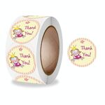 10 Rolls Sigillo Sticker GRAZIE GRAZIE ADESSATORE SIGNIFICATO ADESSARIO ADESSO DECORAZIONE ADESSORIA ADESSORIO, Dimensioni: 2,5 cm / 1 pollice (A-307)
