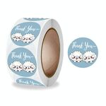 10 Rotoli Sigillo Sticker GRAZIE GRAZIE ADESSATORE ADESSORI SIGNIORI Autoadesivo di decorazione vacanze, dimensioni: 2,5 cm / 1 pollice (A-308)