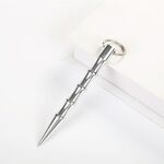 10 PCS Outdoor Anti-Wolf Forniture Attrezzature Attrezzature Stick con portachiavi (argento)