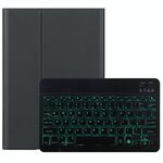 Dy-M10rel-S 2 in 1 tastiera Bluetooth rimovibile + custodia protettiva in pelle con retroilluminazione e supporto per Lenovo Smart Tab M10 REL (nero)